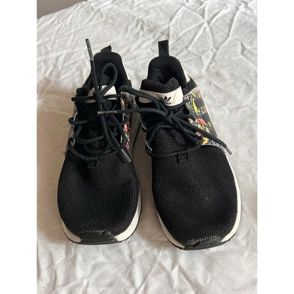 Adidas Shoes Youth 2.5 X_PLR Sneaker Black Mesh Lace Up Comfort Low Top YM029004 - Picture 3 of 11